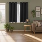 Set 2 Cortinas 80% Blackout Gris Oscuro