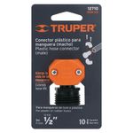 Conector Macho Plástico de 1/2 Plg