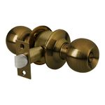 Cerradura Tipo Esfera Para Baño Latón Antiguo - Hermex