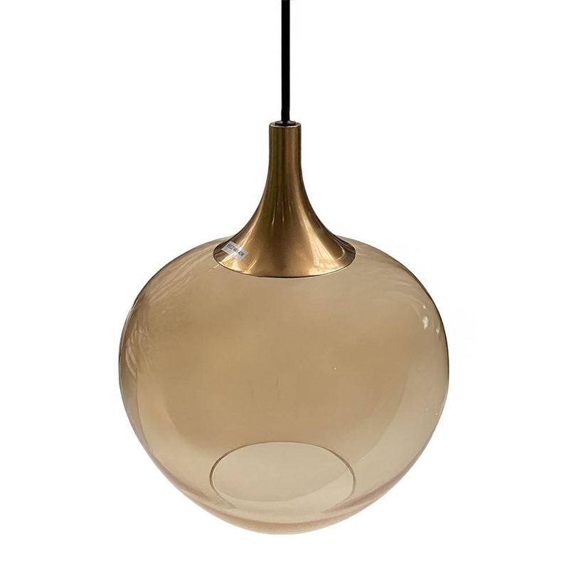 Lámpara de Colgar Globo Acabado Oro Bronce