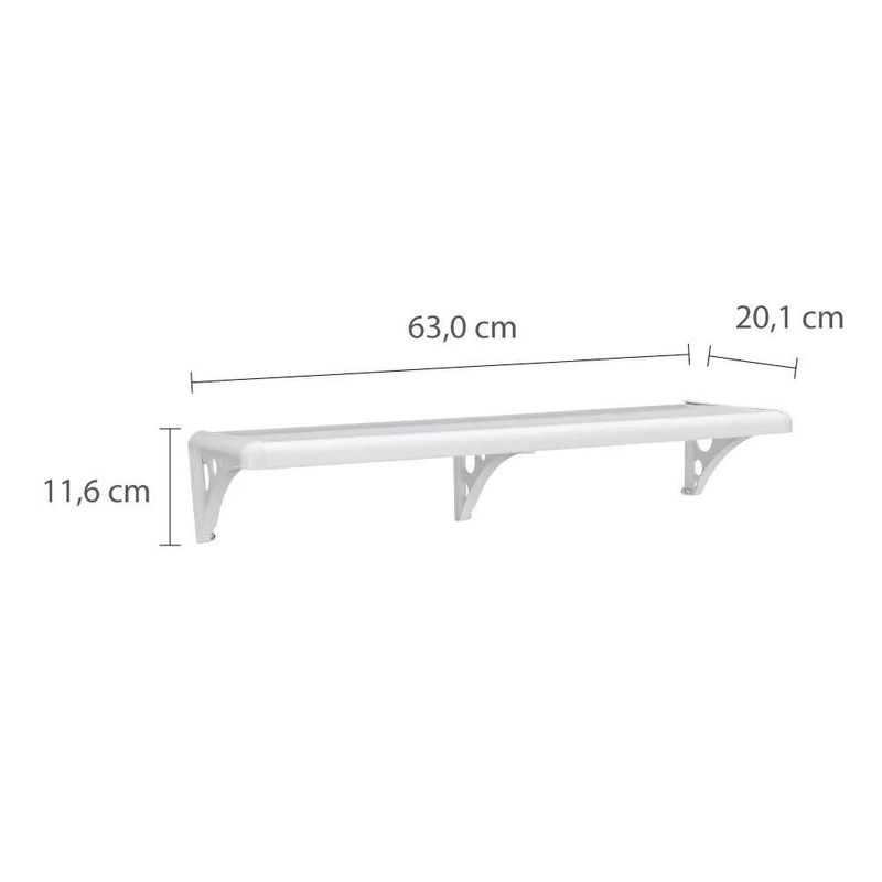 Repisa Multiuso Blanca 60 x 20 cm