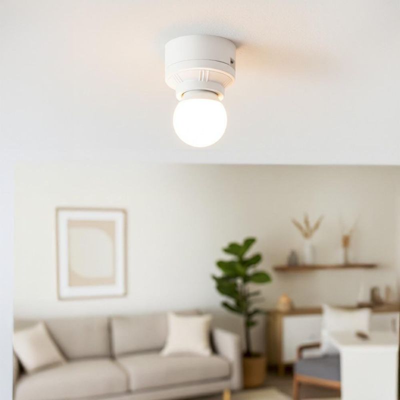 Plafonera Pequeña E27 Blanca