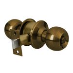 Cerradura Tipo Esfera Para Baño Latón Antiguo - Hermex