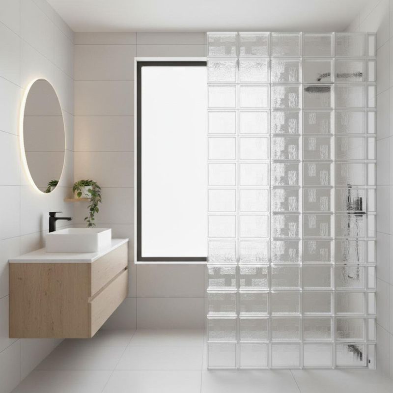 Block de Vidrio Brocade 19x19x8 Cm