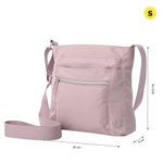 Bolso Cruzado Crossbody Rosado con Correa Ajustable