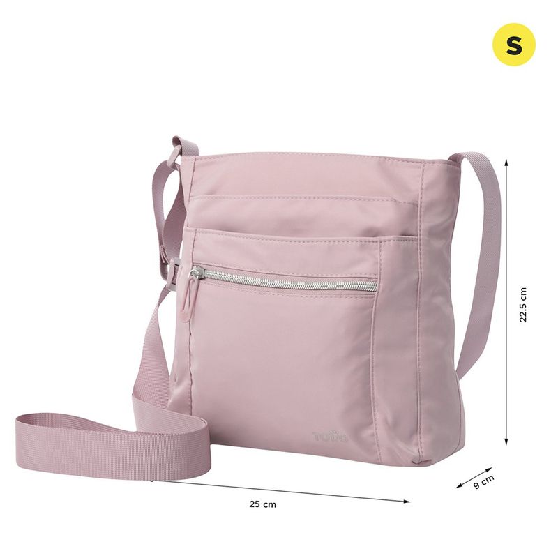 Bolso Cruzado Crossbody Rosado con Correa Ajustable