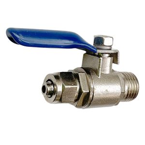 Válvula de Bola Metálica 1/4 Plg NPT Conector