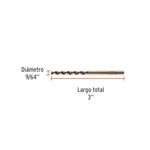 Broca HSS Trugold para Metal de 9/64 Plg