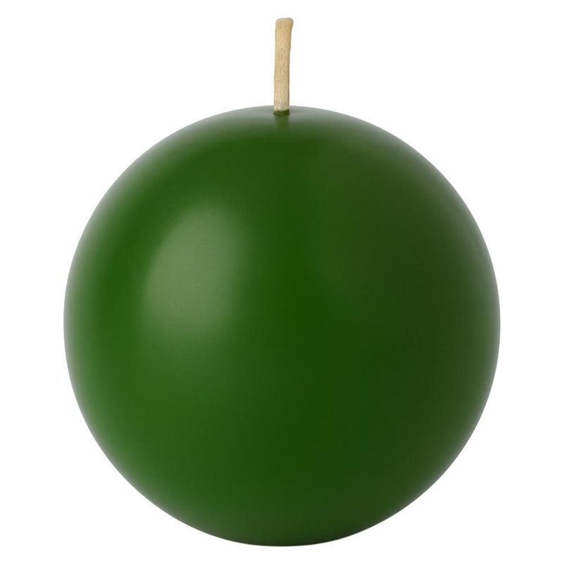 Vela Esférica Verde Grande para Decoración Navideña