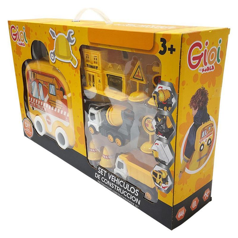 Set de Vehículos de Construcción Amarillos