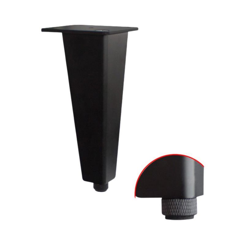 Pata Aluminio Modelo 9518 200 Mm Negro Mate