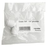 Codo 1/4 Plg a Presión para Conexión Rápida