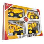 Set de Vehículos de Construcción 4 Pzas