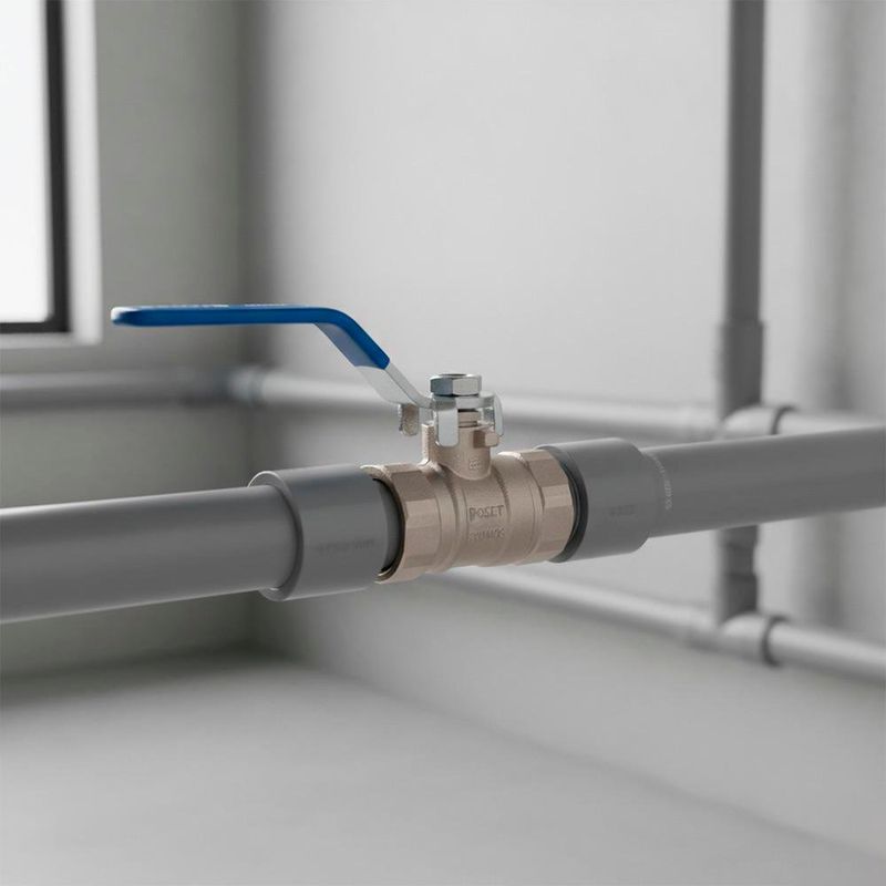 Válvula Bola 1/2 Plg de Latón con Rosca