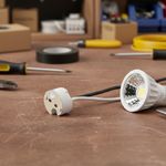 Socket Mr16 Simple Cerámica Blanco