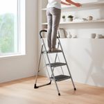 Escalera Metálica Plegable de 3 Gradas