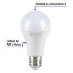 Bombillas LED de 12W A19 Tamaño Estándar Luz Fría 4 Unidades