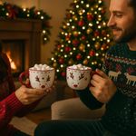 Taza Navideña Diseño Relieve 16.9 Oz