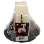 Vela Decorativa con Escena del Nacimiento