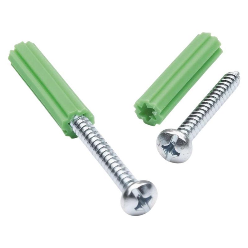 Set de Tornillos de 8 x 1 1/4 Plg con Tarugo