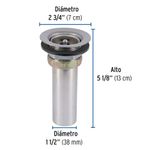 Contracanasta 2x1 1/2 Plg Tipo Bar Inoxidable