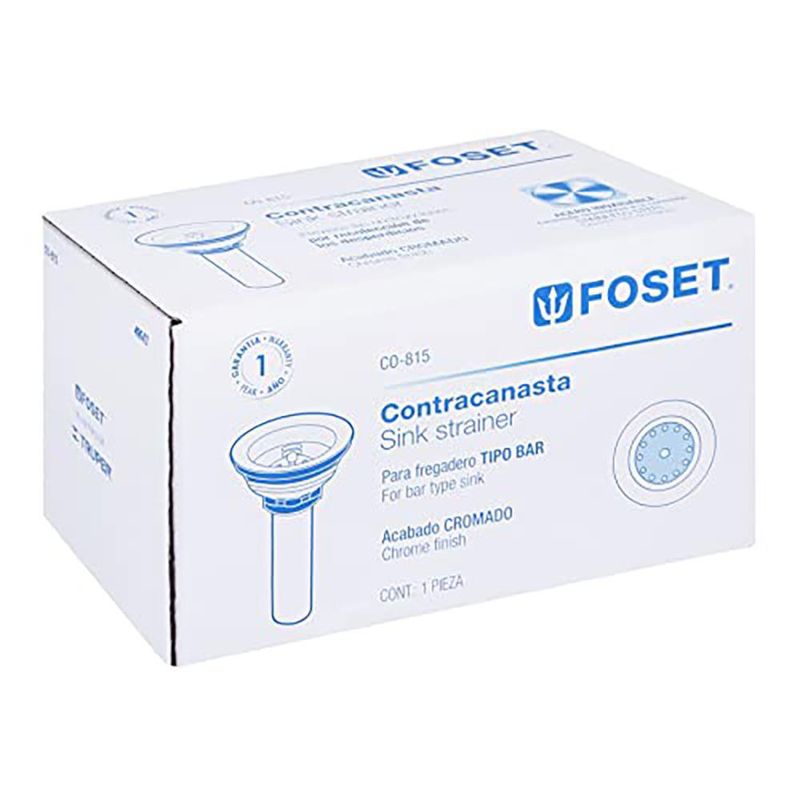 Contracanasta 2x1 1/2 Plg Tipo Bar Inoxidable