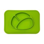 Plato con Placemat de Silicón Colores Surtidos