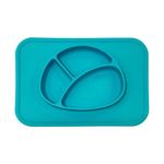 Plato con Placemat de Silicón Colores Surtidos
