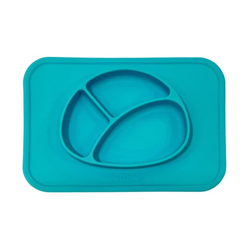 Plato con Placemat de Silicón Colores Surtidos