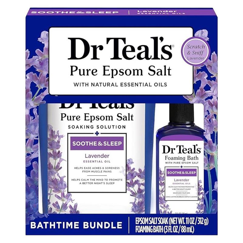 Kit Calma y Sueño con Sal de Tina y Burbuja para Baño