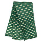 Manta Decorativa Verde Árbol Dorado 127x152 cm