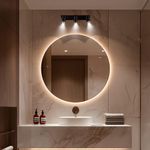 Lámpara Spot de Techo con 3 Luces Negra y Dorada