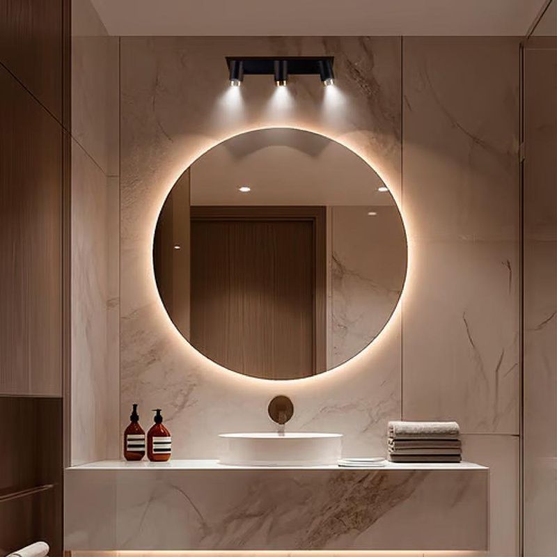 Lámpara Spot de Techo con 3 Luces Negra y Dorada