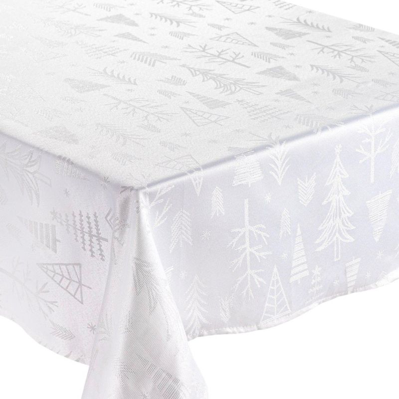 Mantel Rectangular Navideño Blanco