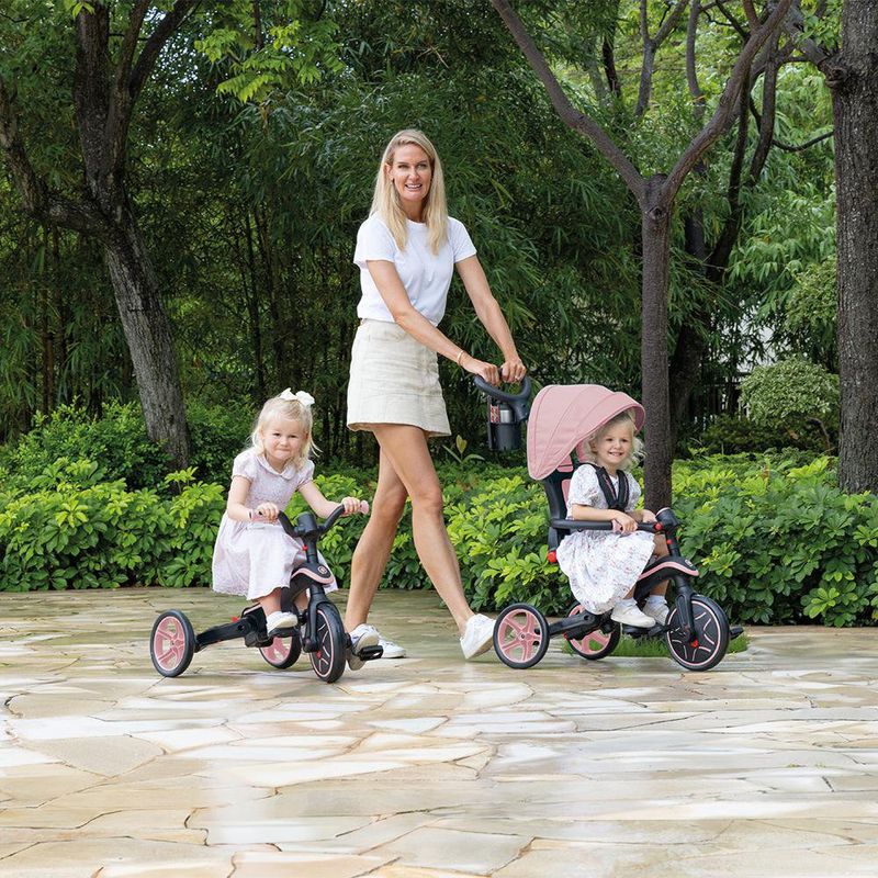 Triciclo Explorador Plegable 4 en 1 Rosa
