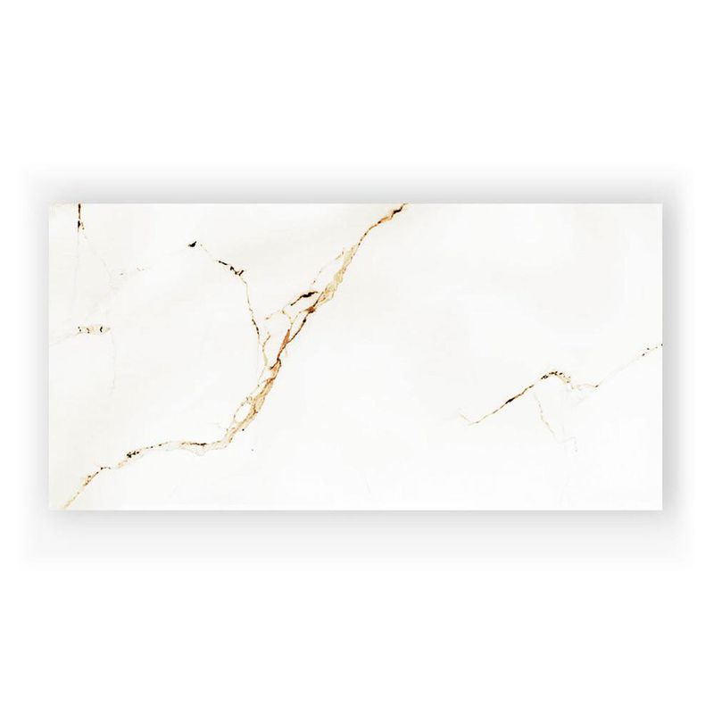 Porcelanato Tipo Mármol Negro Vetado 60 x 120 cm Cobertura de 1.44 m²