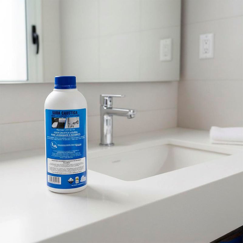 Soda Cáustica Líquida para Lavamanos e Inodoros 1 L