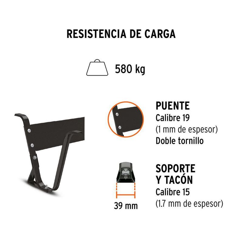 Carreta de Metal con Llanta Sólida Naranja 4.5 Pies³