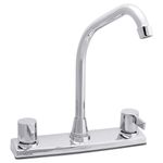 Grifo Mezclador para Lavatrastos Llaves Tipo Palanca 8 Plg Cromo