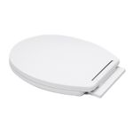 Asiento Redondo Blanco de Plástico con Cierre Lento