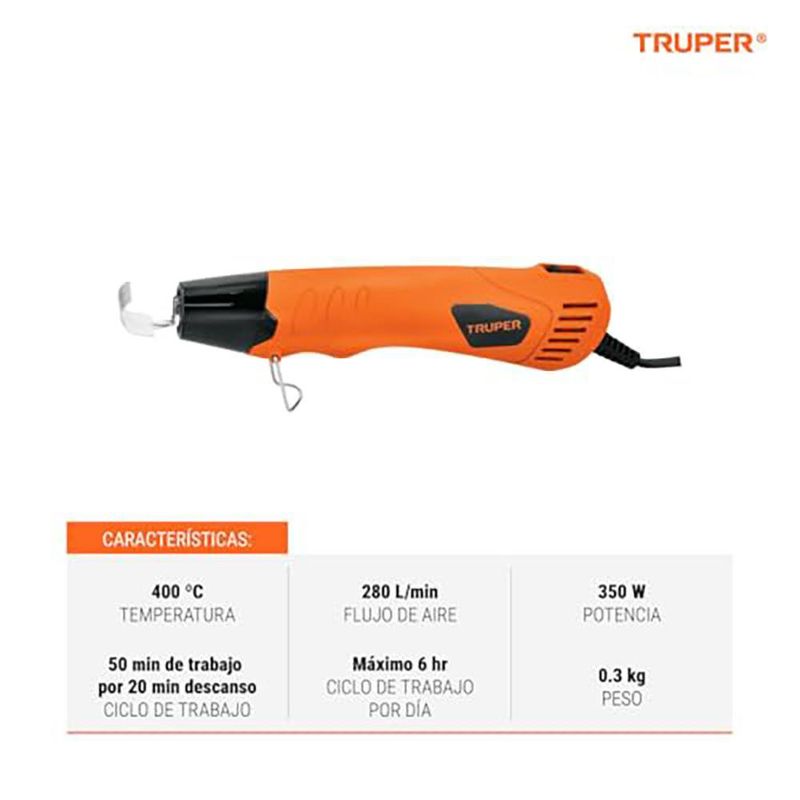 Pistola de Calor Mini Profesional de 350 W