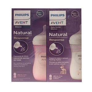Set de 2 Biberones Natural Response 9 Oz