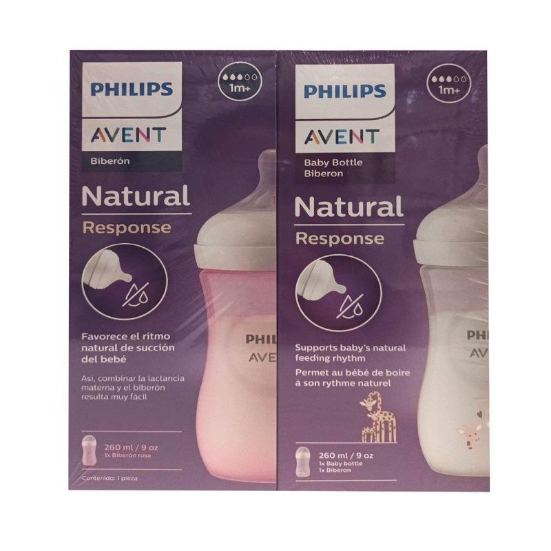Set de 2 Biberones Natural Response 9 Oz