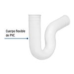 Sifón para Lavaplatos Flexible 1 1/2 Plg de PVC