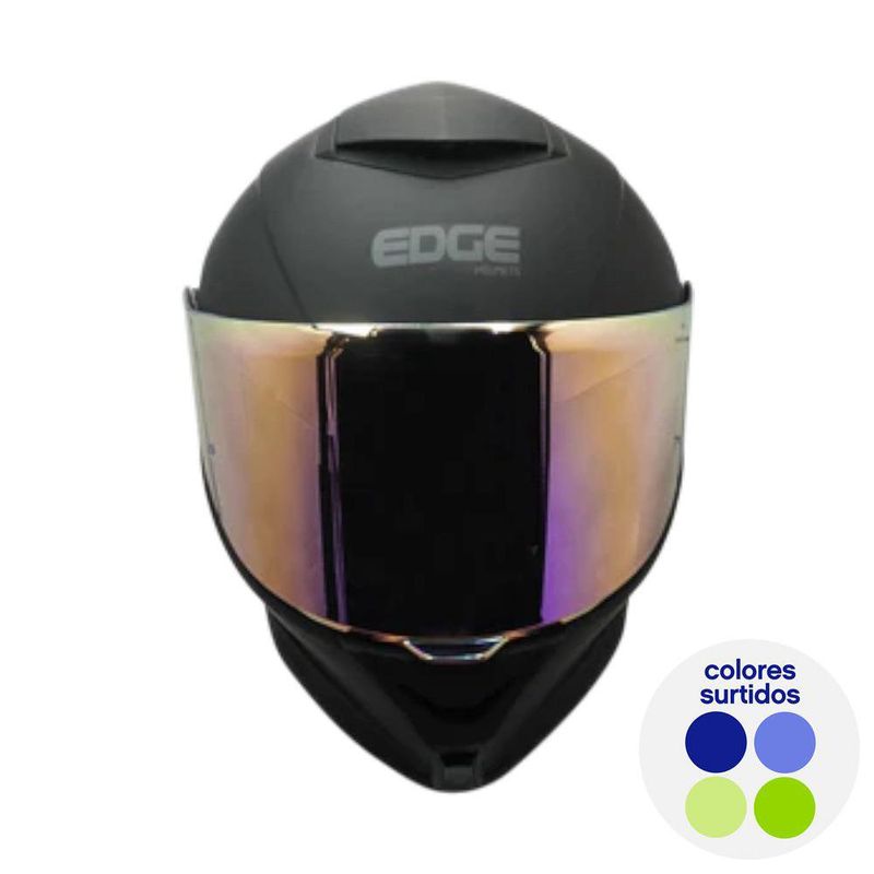Casco Integral Negro Mate para Motociclista Talla S