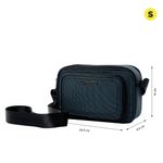 Bolso Cruzado Crossbody Azul Pequeño Rectangular