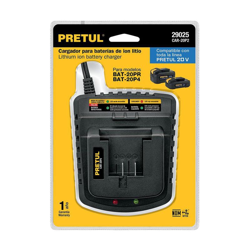 Cargador para Baterías 20 V