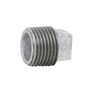Tapón Macho de Acero Galvanizado 1/2 Plg con Rosca
