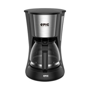 Cafetera de Filtro y Jarra de Vidrio 6 Tazas Negra 0.5 L