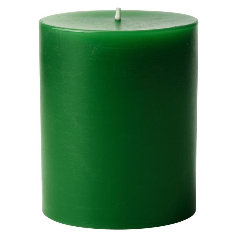 Vela Mediana Cilíndrica Verde con Aroma